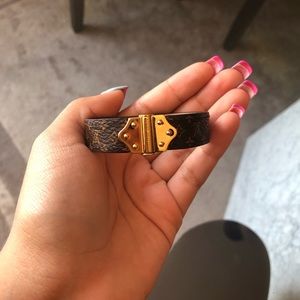Louis Vuitton leather bracelet